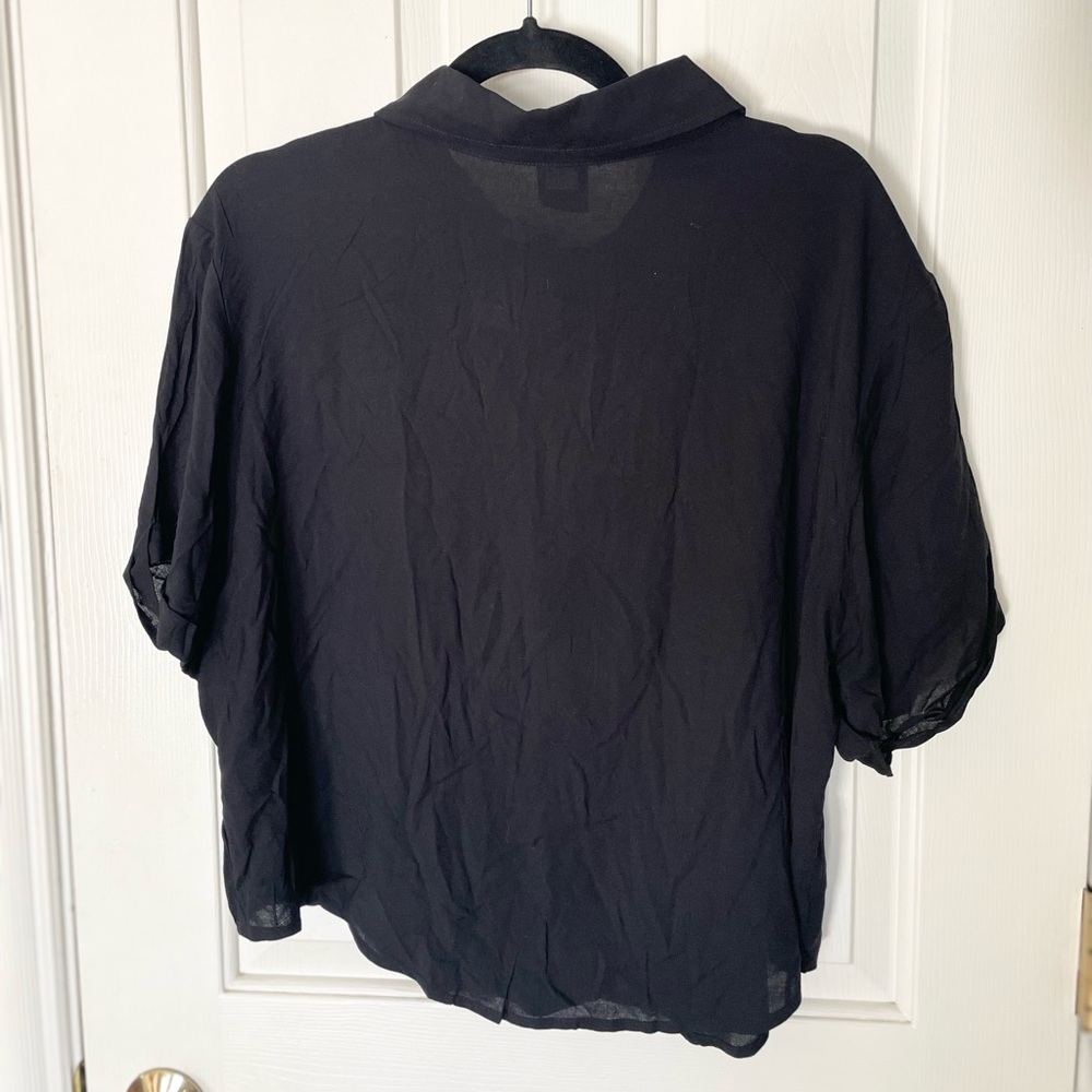 NWT Thorn & Fable Black Mushroom Heart Button Up Size XL - Picture 3 of 7